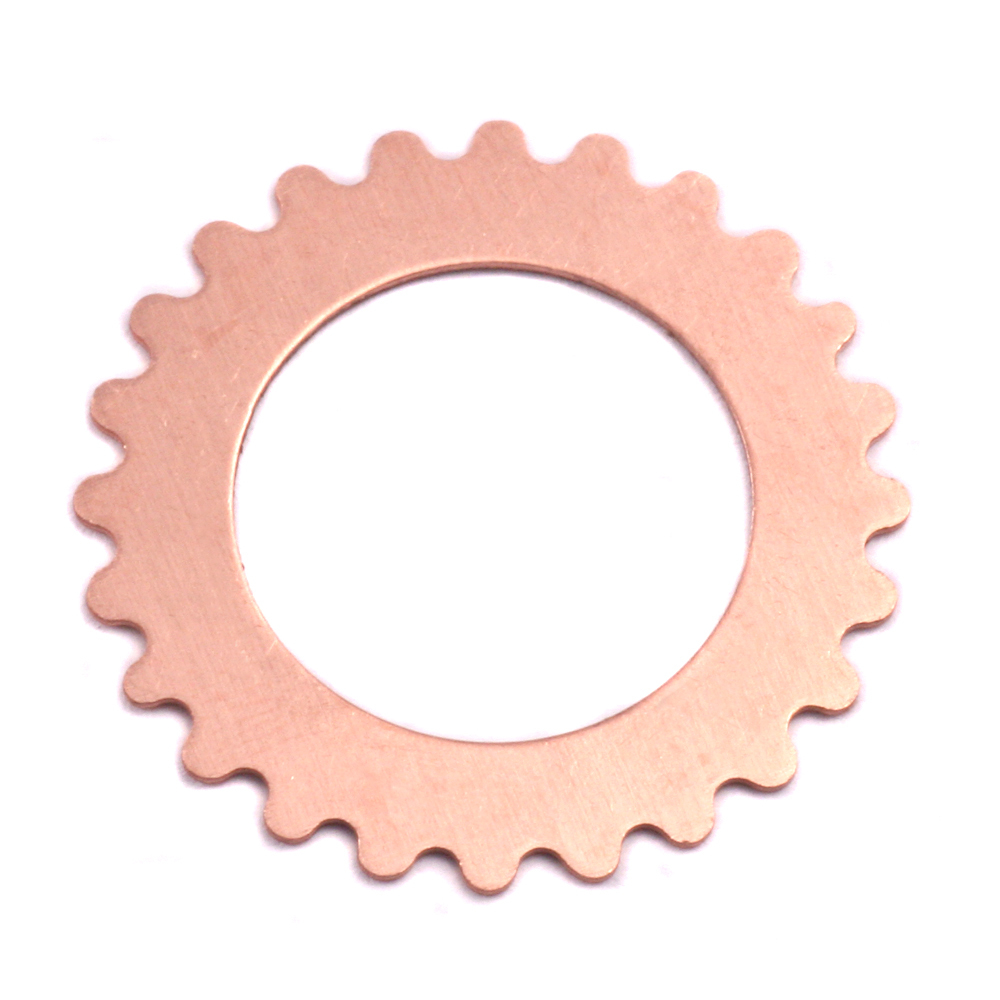 Metal Stamping Blanks Copper Large Open Cog, 24g